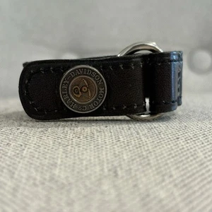 Brazalete de cuero Harley Davidson remache a presión motocicleta motociclista joyería - Imagen 1 de 11