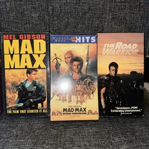 Lot 3 MAD MAX VHS Trilogy Mad Max The Road Warrior Beyond Thunderdome 2 Sealed - Picture 1 of 2