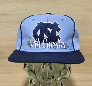 Vintage 90s The Game North Carolina Pinstripe Panel Snapback Hat New With Tags - Picture 1 of 7