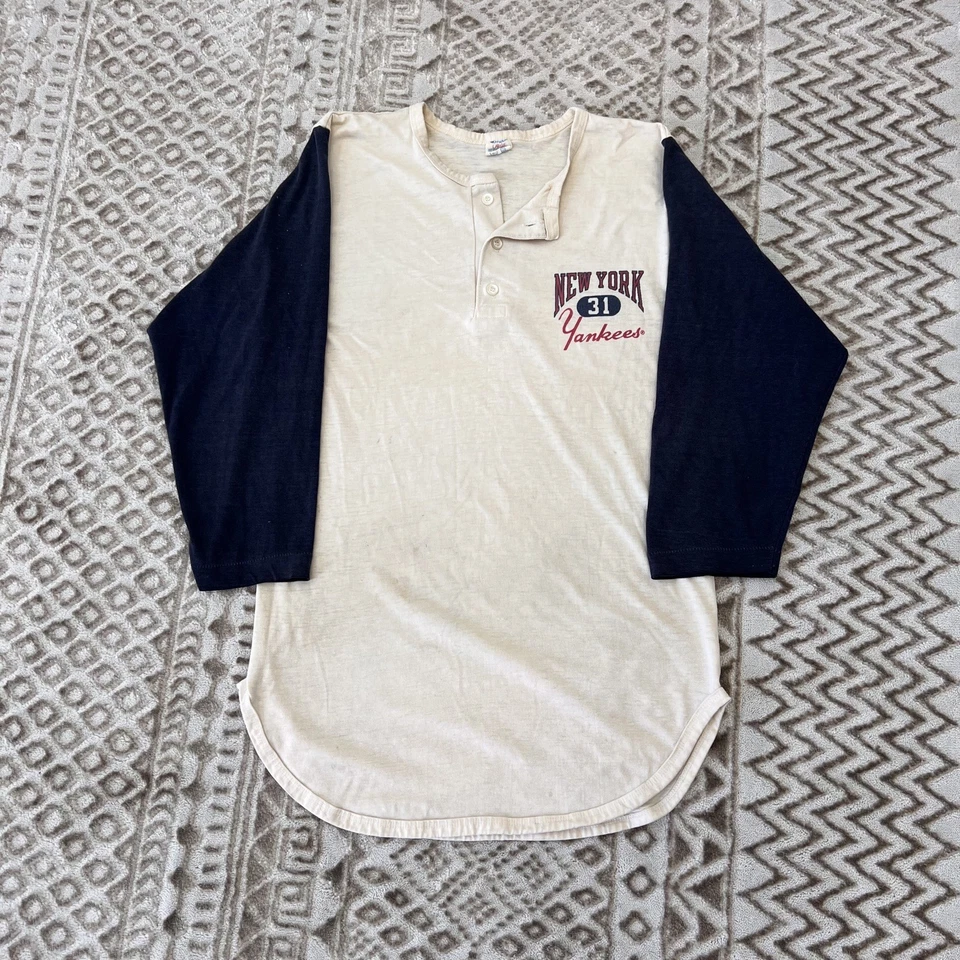 Vintage 1980s Champion New York Yankees Reggie Jackson Baseball Jersey T-Shirt - Image 1 of 4