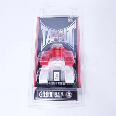 Raro Tapout Fang Mouth Gaurd vermelho e branco - Imagem 1 de 4