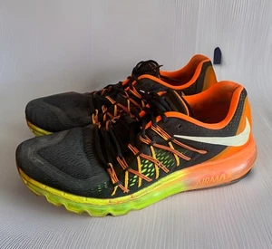 Scarpe da corsa Nike Air Max 2014 nere Crimson Volt 698902-004 da uomo taglia 11,5 - Foto 1 di 9