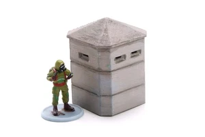 DDR / Soviet Cold War Era - Observation Bunker- 3D Printed Miniature Wargaming t - Imagen 1 de 9