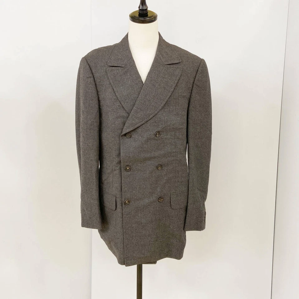 Gucci Men's Gray Wool Coat Size 52 XL Excellent Condition - Image 1 of 4