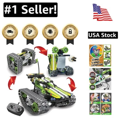 Creative 3-in-1 RC Car Building Kit for Boys Ages 8-13 - Perfect Birthday Gift - Image 1 of 4