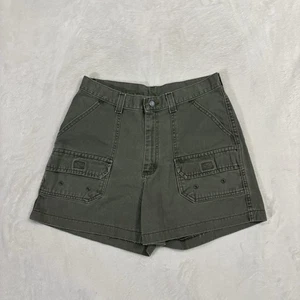 Pantalones Cortos Carga Lee Remachazados De Colección Años 90 Verde Utilitario Senderismo Mujer Cintura 12/31 - Imagen 1 de 9