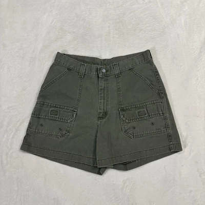 Pantalones Cortos Carga Lee Remachazados De Colección Años 90 Verde Utilitario Senderismo Mujer Cintura 12/31 Foto 1 de 4