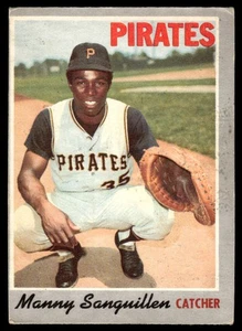 1970 O-Pee-Chee Manny Sanguillen Pittsburgh Pirates #188 - Picture 1 of 2