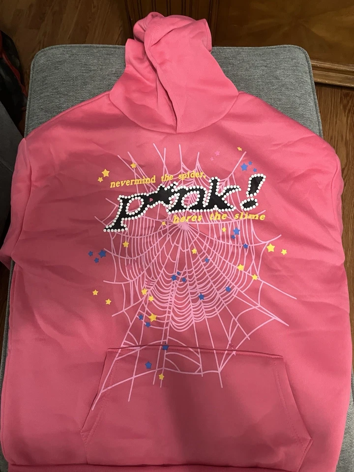 Sudadera con capucha grande Pink Spyder para hombre Foto 1 de 3