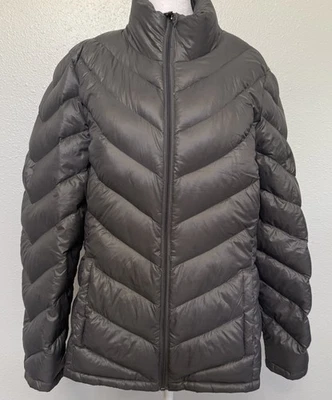 Chaqueta acolchada premium 90 % plumón de pato talla grande gris Calvin Klein para mujer Foto 1 de 4