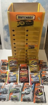 Vintage MATCHBOX COLLECTOR SHOWCASE Stand Up Rotating Display Stand LOT 14 Cars - Image 1 of 4
