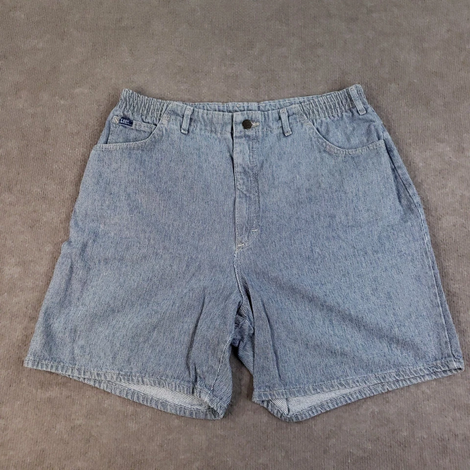 Blue Lee Shorts Womens 20W Petite Blue High Rise USA 90s Casual - Image 1 of 4