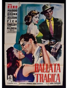 manifesto BALLATA TRAGICA marisa allasio teddy reno shelley A355 - Imagen 1 de 1