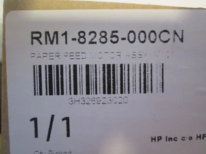 NEW IN BOX - HP RM1-8285-000CN/RM1-8286 HP MOTOR PAPER FEED ASSY ENT 600/M601 - Picture 1 of 3