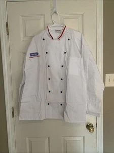Chef Coat Uncommon Threads Large L White Restaurant Kitchen Uniform Button Up - Picture 1 of 4