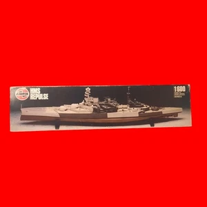 Vintage Airfix RARE HMS REPULSE 1/600.  Royal Navy Battlecruiser from WWII - Foto 1 di 8