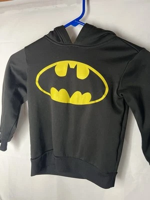 Sudadera con capucha vintage Batman XS (4/5) juvenil negra con logotipo Foto 1 de 3
