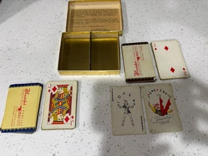 Rare Antique Windolph Pontiac Northwest Largest Dealer Playing Card Decks *Read* - Picture 1 of 16