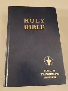 Holy Bible By Gideons Authorized King James Version 1978 Hardcover Bold Text - Picture 1 of 7