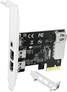 4-Ports 1394A PCIE Firewire 400 Expansion Card for Windows Desktop Pcs, 3X 6Pin  - Bild 1 von 12
