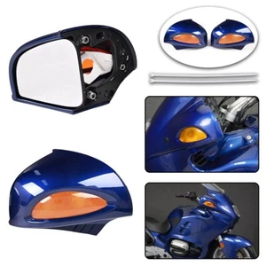 2pcs Rear View Mirror For BMW R1100RT R1100RTP R1150RT W/Turn Signal Dark Blue - Picture 1 of 13