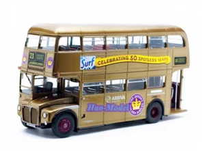 SunStar 1/24 Routemaster London Bus Model Diecast Metal Gifts Ornaments Red/Gold - Picture 1 of 10