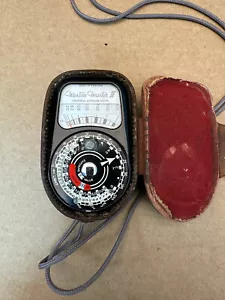 Weston Master III Universal Exposure Meter, Light Meter w/ Leather Case - Picture 1 of 3
