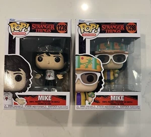 Funko Pop Television Stranger Things Mike 1239 and 1298 Lot of 2 New - Picture 1 of 5