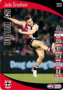 2020 ST KILDA SAINTS AFL Card JADE GRESHAM Teamcoach - Picture 1 of 2