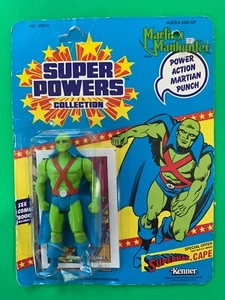 1985 DC Kenner Super Powers MARTIAN MANHUNTER 23 back Card w/SUPERMAN CAPE Offer - Picture 1 of 5