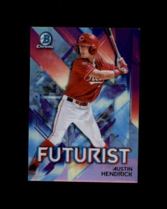 2021 Bowman Chrome Futurist Refractors #FUTAH Austin Hendrick (ref 164263) - Picture 1 of 2