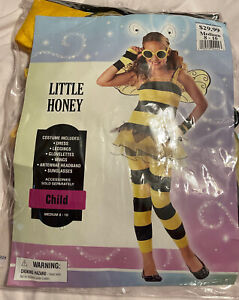 Bumble Bee Dress Halloween Costume Child Youth M 8-10 Little Honey California Co