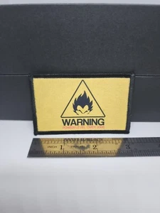 Parche moral inspirado en anime Vegeta táctico personalizado divertido 2x3 pulgadas - Imagen 1 de 2