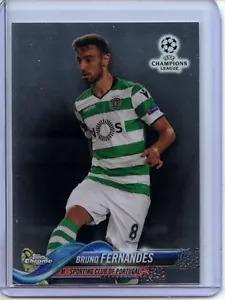 2017-18 Topps cromo UEFA Champions League set base #66 Bruno Fernandes Sporting - Imagen 1 de 2