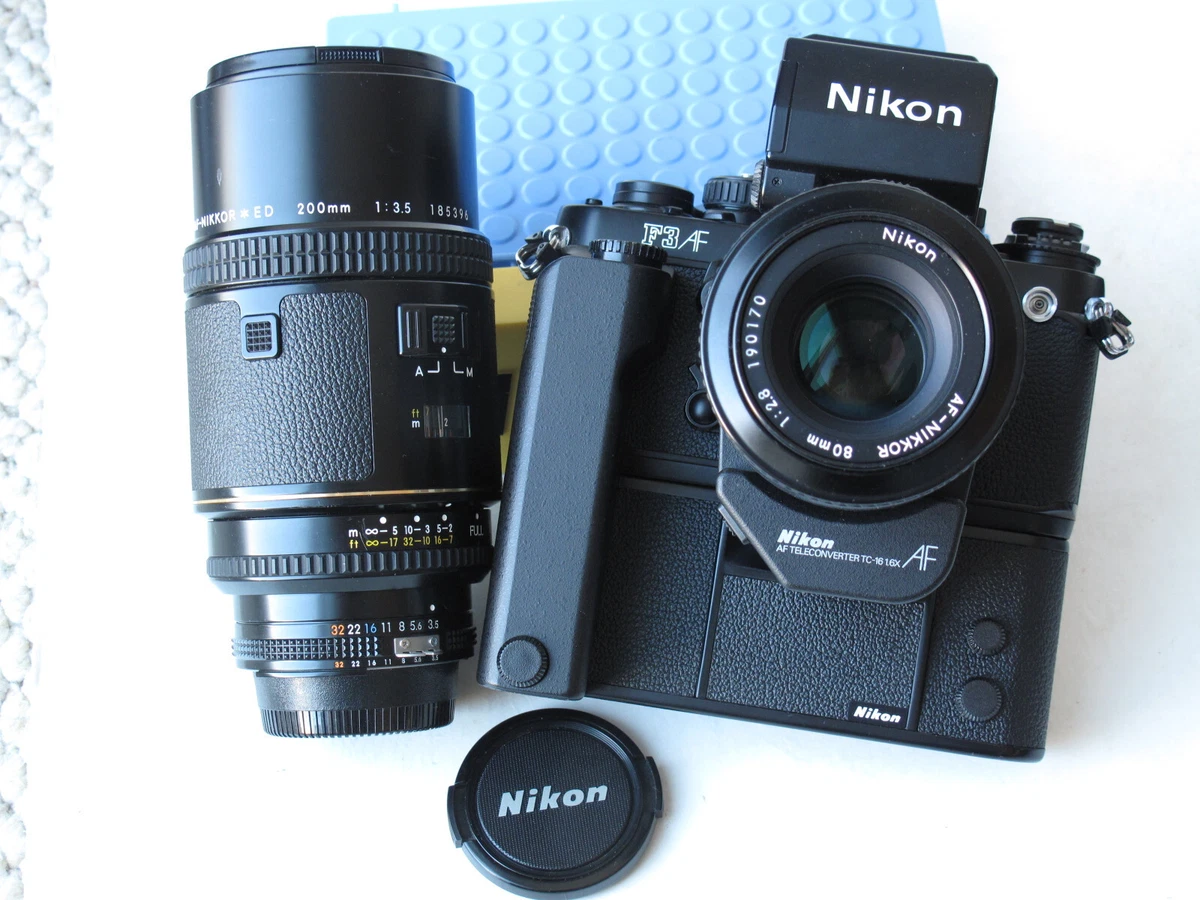 フィルムカメラ NIKON F3AF 80mm 1:2.8 F3AF フィルムカメラ用レンズ80mm 2.8