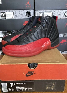 Original 1997 Nike Air Jordan 12 OG “FLU GAME/BRED” Men’s US 7.5 - Picture 1 of 6