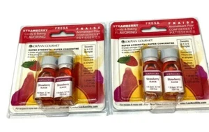 Strawberry Candy Baking Flavor Gourmet Flavoring LorAnn LOT Of 2 (4 bottles) - Picture 1 of 5