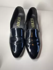 Zapatos de salón vintage ADLER Opera talla 7,5 M para hombre mocasines formales hechos en Taiwán - Imagen 1 de 15