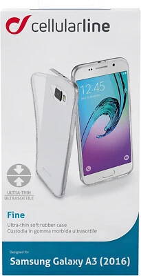 Cellularline Fine Cover Schutzhülle Backcover für Samsung Galaxy A3 (2016) - Bild 1 von 2
