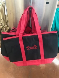 Borsa tote più fredda Trader Joe's shopper isolata nera rossa riutilizzabile NUOVA - Foto 1 di 8