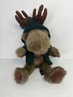 Vintage The Boyd's Collection LTD Plush Moose Stuffed Animal 12" w/Crochet Coat