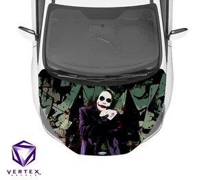 Joker Fumetto Cappuccio Avvolgente Resistente alle Intemperie 3M Fuso Vinile Decalcomania 60" x 50" - Foto 1 di 1