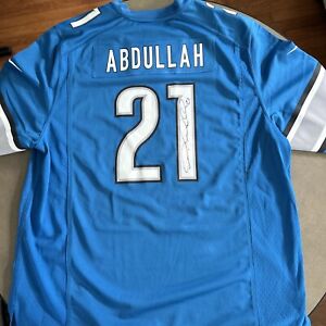 Ameer Abdullah #21 AUTOGRAPHED Detroit Lions NFL Jersey, Adult XL