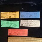 Coupon publicitaire vintage 1975 McDonald's sur billets éliminatoires des San Antonio Spurs ABA