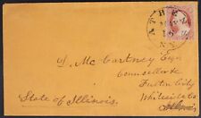 MayfairStamps US 1860s New York Athens to Fulton City IL Cover aaj_48609