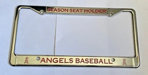 SEASON SEAT HOLDERS LA ANGELS BASEBALL Chrome Metal License Plate Frame - Picture 1 of 9