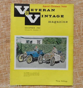 Veteran and Vintage Magazine, Volume 10, No. 4, year 1965, Pioneer, December /1 - Imagen 1 de 2