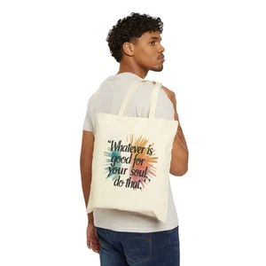Cotton Canvas Tote Bag - Picture 1 of 5