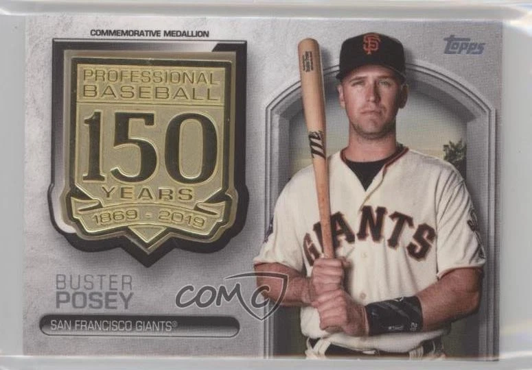 2019 Topps 150th Anniversary Commemorative Medallion Buster Posey #AMM-BP - Image 1 of 2