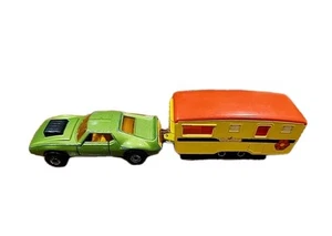 Remolque Matchbox Superfast 1970 caravana y AMX Javelin 1972 - Imagen 1 de 8